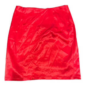 NWT RED SATIN WINDSOR MINI SKIRT